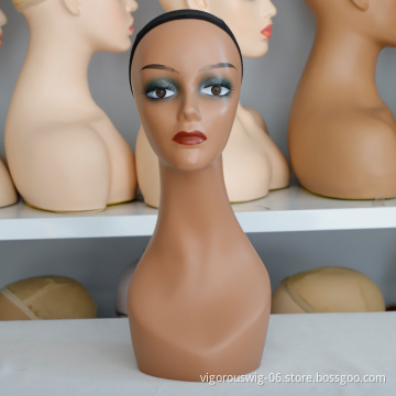 Vigorous Wholesale Price Natural Most Realistic For Wig Display Popular Female Mannequin Head